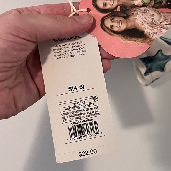 NWT Agua Bendita Bikini Bottoms Low Rise Medium Coverage Sea Horse Starfish S - Picture 4 of 9